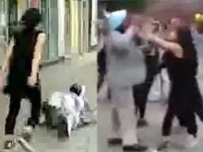 Caught on CCTV: Teen thrashing elderly Sikh man in UK