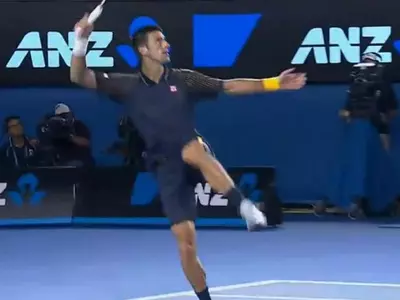 Djokovic Plays Football at Tennis Court!