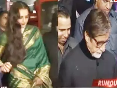 Big B, Rekha came face-to-face at Stardust Awards