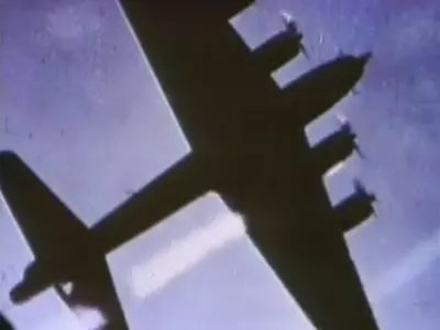 B-17 During Air Combat in WW2