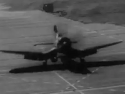 Bomb Explodes on Aircraft Carrier
