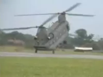 Chinook Reverse Wheel Landing
