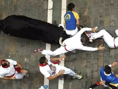 Three people gored in Spain’s bull run