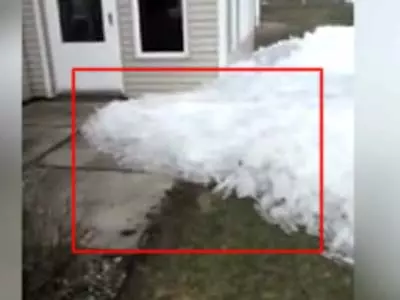 Amateur video: Ice wave comes ashore in Minnesota