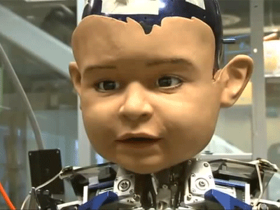 Baby Robot With Human Emotions