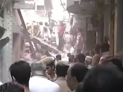 Three-storey under construction building collapses in Delhi