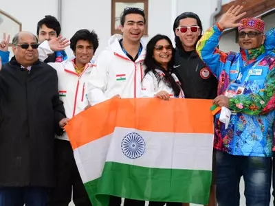 Indian tri-colour unfurled at Sochi