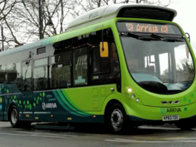 Wirelessly Charged Electric Bus