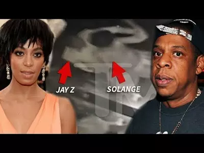 Solange Knowles and Jay-Z
