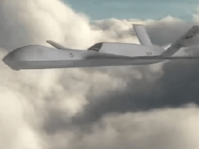 Stealth UAV Armed with Laser