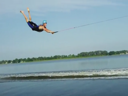 Got A To-Do List? Add 'Barefoot Skiing Behind Airplane' Right Away